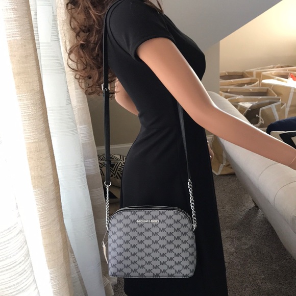 Michael Kors Monogrammed Dome Crossbody Bag - Picture 6 of 6